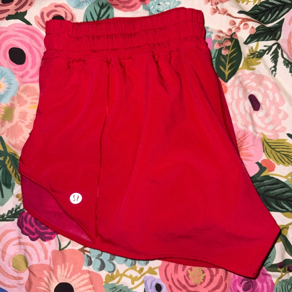 Lululemon Athletica  Red hotty hot Shorts